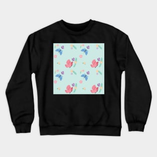 Butterfly Pattern Crewneck Sweatshirt